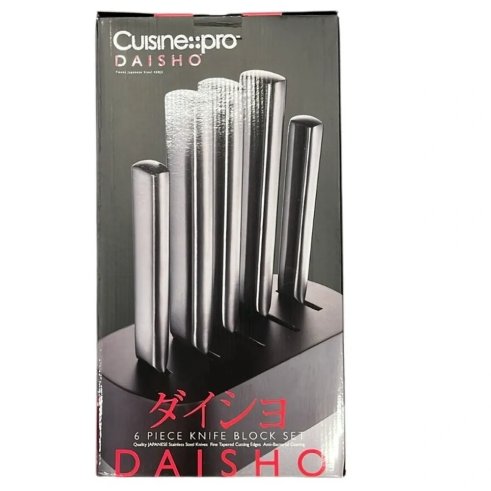 🆕 Cuisine::pro® Daisho™ Nara - Japanese Stainless Steel 6 Piece Knife Block Set